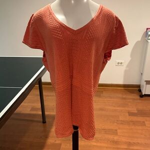 Torrid Peach Textured Knit Top